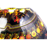 Costurero con tapa negra / Lacquer Mexican Folk Art