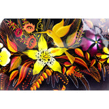 Costurero con tapa negra / Lacquer Mexican Folk Art
