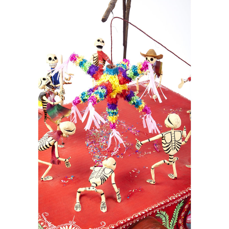 Juego de la Piñata / Mexican Mechanical Folk Art Carton Sculpture
