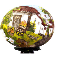 Huevo Avestruz Mariposa Monarca / Mexican Folk Art Featherwork