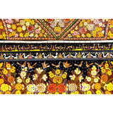 Baul Alhajero / Woodcarving Lacquer Mexican Folk Art