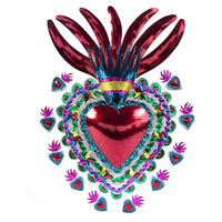 Corazon Frenesi / Tin Mexican Folk Art