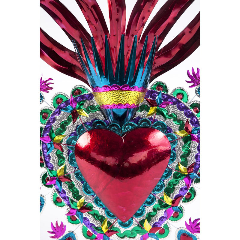 Corazon Frenesi / Tin Mexican Folk Art
