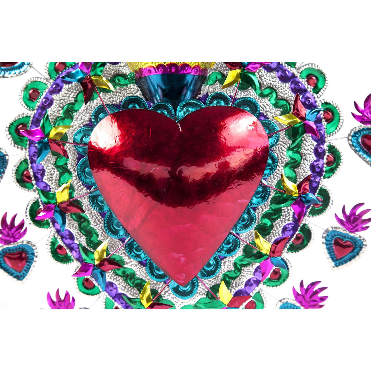 Corazon Frenesi / Tin Mexican Folk Art