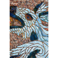 Escudo Guerrero del emperador Ahuizotl / Mexican Folk Art Featherwork