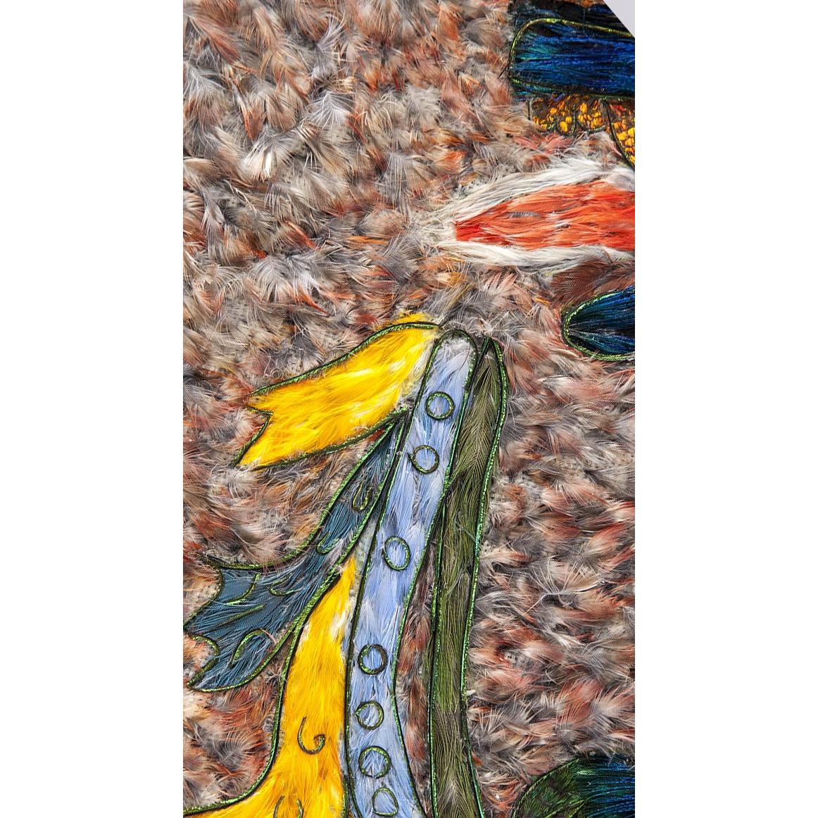 Escudo Guerrero del emperador Ahuizotl / Mexican Folk Art Featherwork