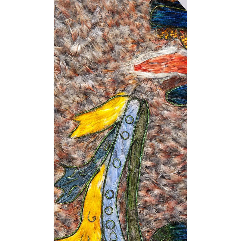 Escudo Guerrero del emperador Ahuizotl / Mexican Folk Art Featherwork