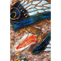 Escudo Guerrero del emperador Ahuizotl / Mexican Folk Art Featherwork