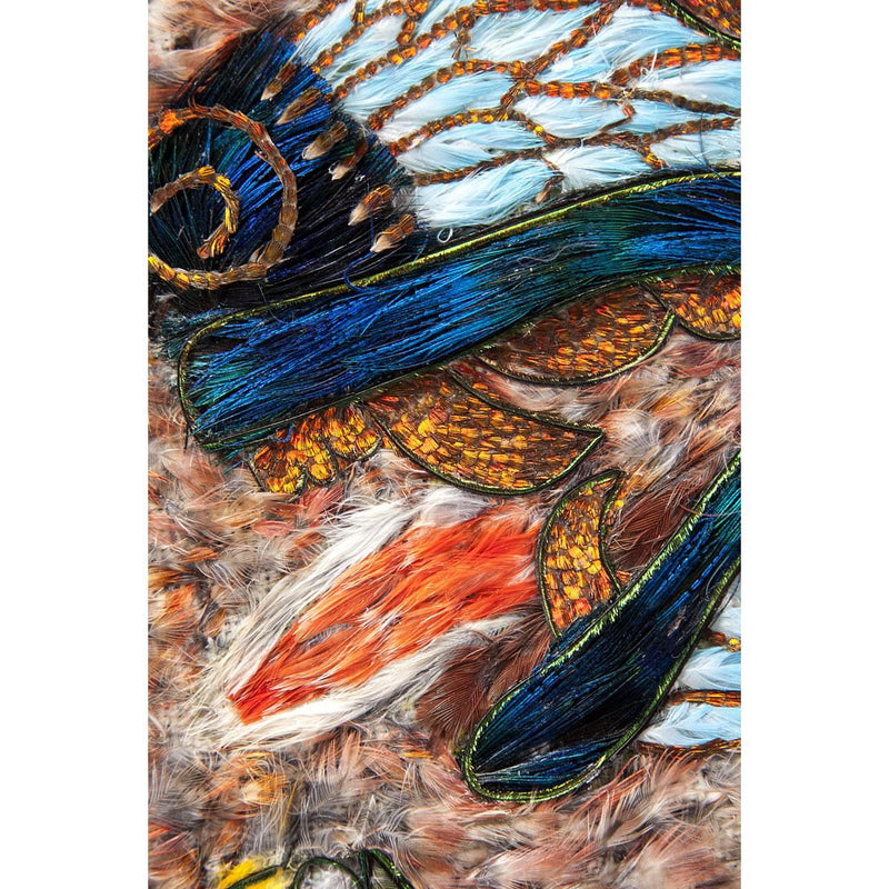 Escudo Guerrero del emperador Ahuizotl / Mexican Folk Art Featherwork
