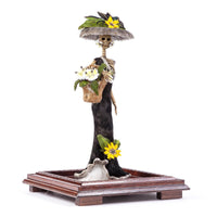 Catrina lista para la Fiesta / Mexican Folk Art Sculpture Featherwork and Ceramics