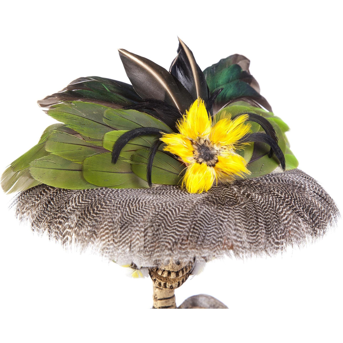 Catrina lista para la Fiesta / Mexican Folk Art Sculpture Featherwork and Ceramics