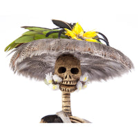 Catrina lista para la Fiesta / Mexican Folk Art Sculpture Featherwork and Ceramics