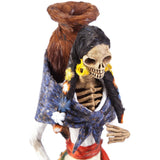 Catrina Vendedora / Mexican Folk Art Sculpture Featherwork and Ceramics