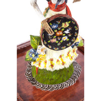 Catrina Vendedora / Mexican Folk Art Sculpture Featherwork and Ceramics