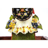 Catrina Vendedora / Mexican Folk Art Sculpture Featherwork and Ceramics