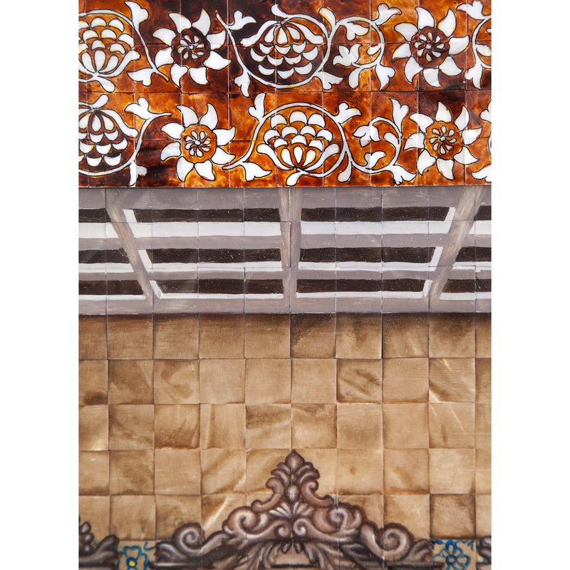 La Ultima Cena Colonial / Mexican Folk Art Inlay Nacre Frame