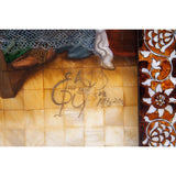 La Ultima Cena Colonial / Mexican Folk Art Inlay Nacre Frame