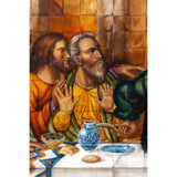 La Ultima Cena Colonial / Mexican Folk Art Inlay Nacre Frame