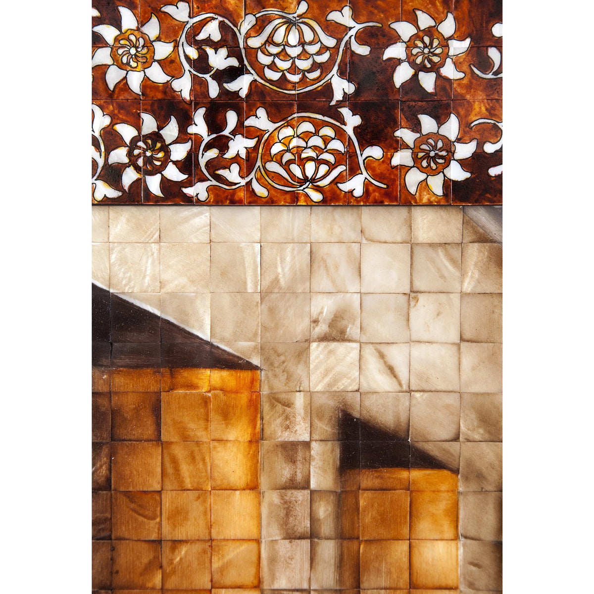 La Ultima Cena Colonial / Mexican Folk Art Inlay Nacre Frame