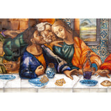 La Ultima Cena Colonial / Mexican Folk Art Inlay Nacre Frame