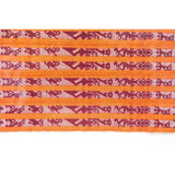 Tapete Miniatura Naranja y Rojo / Textiles Mexican Folk Art Miniature Rug