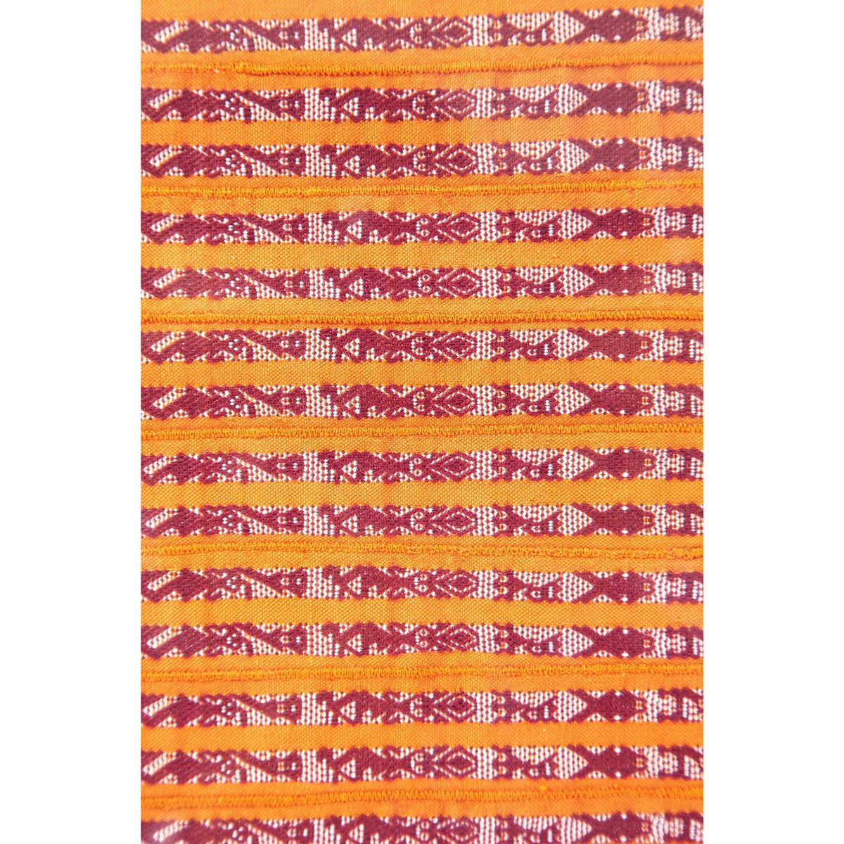 Tapete Miniatura Naranja y Rojo / Textiles Mexican Folk Art Miniature Rug