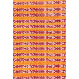 Tapete Miniatura Naranja y Rojo / Textiles Mexican Folk Art Miniature Rug