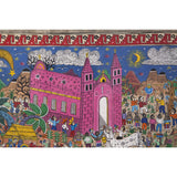 Nacimiento en Xalitla / Amate Paper Mexican Folk Art Painting Frame Nativity