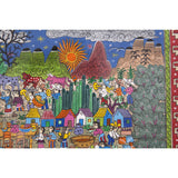 Nacimiento en Xalitla / Amate Paper Mexican Folk Art Painting Frame Nativity