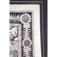 Preparando las festividades del nacimiento / Amate Paper Mexican Folk Art Painting Frame Nativity