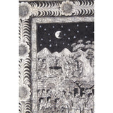 Preparando las festividades del nacimiento / Amate Paper Mexican Folk Art Painting Frame Nativity