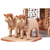 Carreta con Nacimiento / Ceramics Mexican Folk Art Clay Nativity