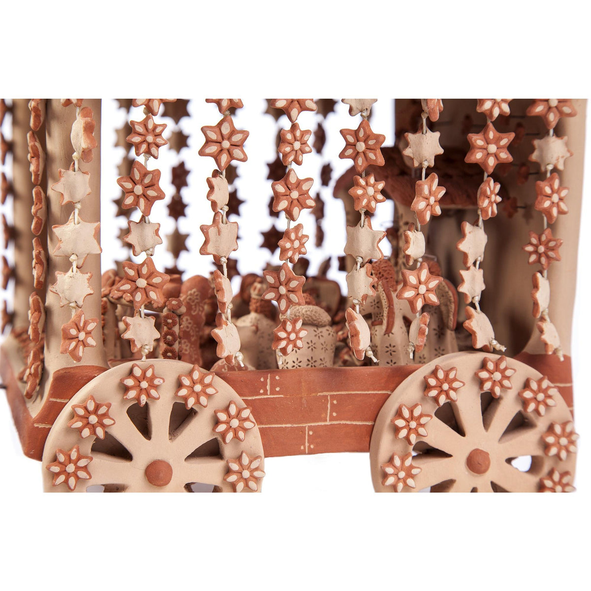 Carreta con Nacimiento / Ceramics Mexican Folk Art Clay Nativity