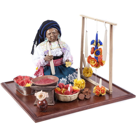 La Artesana / Wax Sculpture Mexican Folk Art