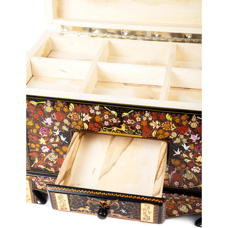 Caja Dorada / Woodcarving Lacquer Mexican Folk Art