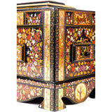 Caja Dorada / Woodcarving Lacquer Mexican Folk Art