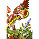 Escudo Nacional / Woodcarving Lacquer Mexican Folk Art