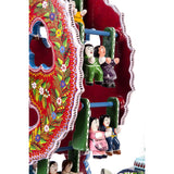 La Rueda de la Fortuna / Woodcarving Lacquer Mexican Folk Art