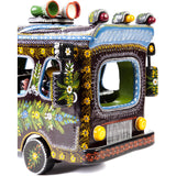 El Autobus / Woodcarving Lacquer Mexican Folk Art