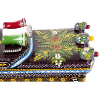 El Autobus / Woodcarving Lacquer Mexican Folk Art