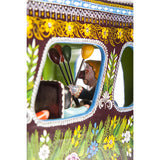 El Autobus / Woodcarving Lacquer Mexican Folk Art