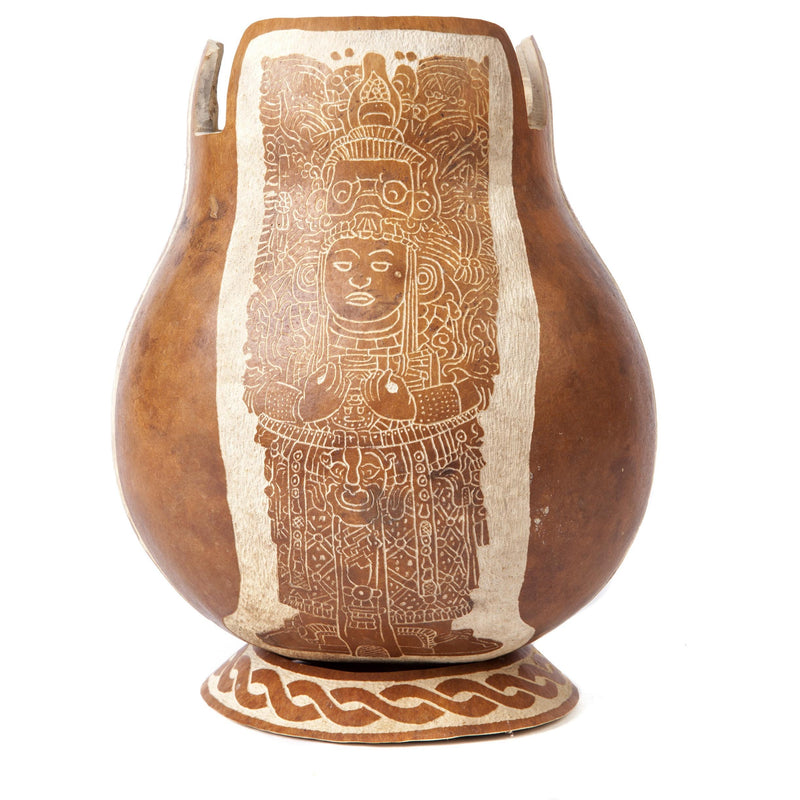 Calabazo Señor de Copan Honduras / Vegetable Fibers Mexican Folk Art