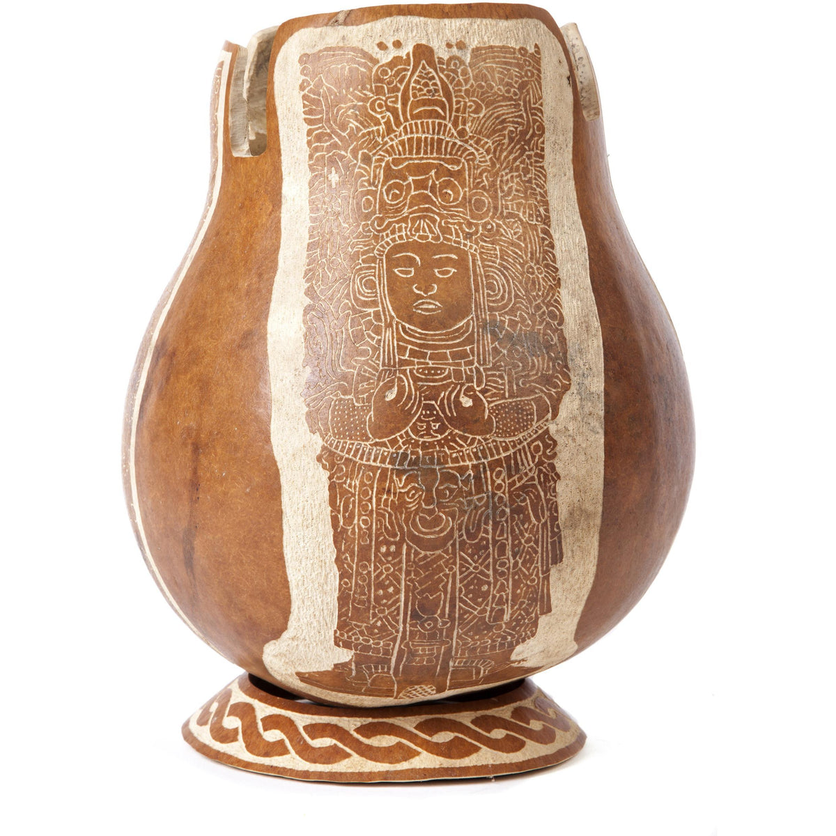 Calabazo Señor de Copan Honduras / Vegetable Fibers Mexican Folk Art