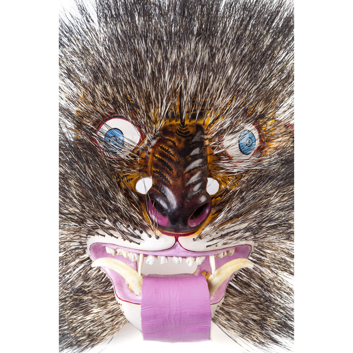 Mascara de Jabali / Woodcarving Lacquer Mexican Folk Art