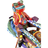 La Vuelta al Mundo / Woodcarving Alebrije Mexican Folk Art Sculpture