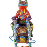 La Vuelta al Mundo / Woodcarving Alebrije Mexican Folk Art Sculpture