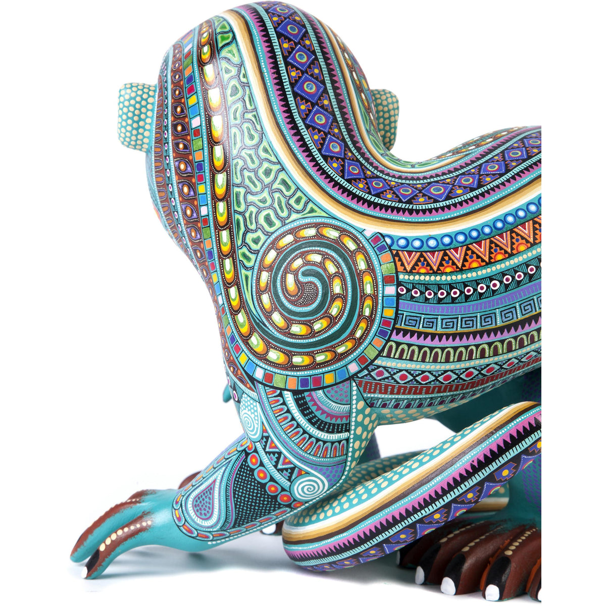 Mono Contento / Woodcarving Alebrije Mexican Folk Art Sculpture