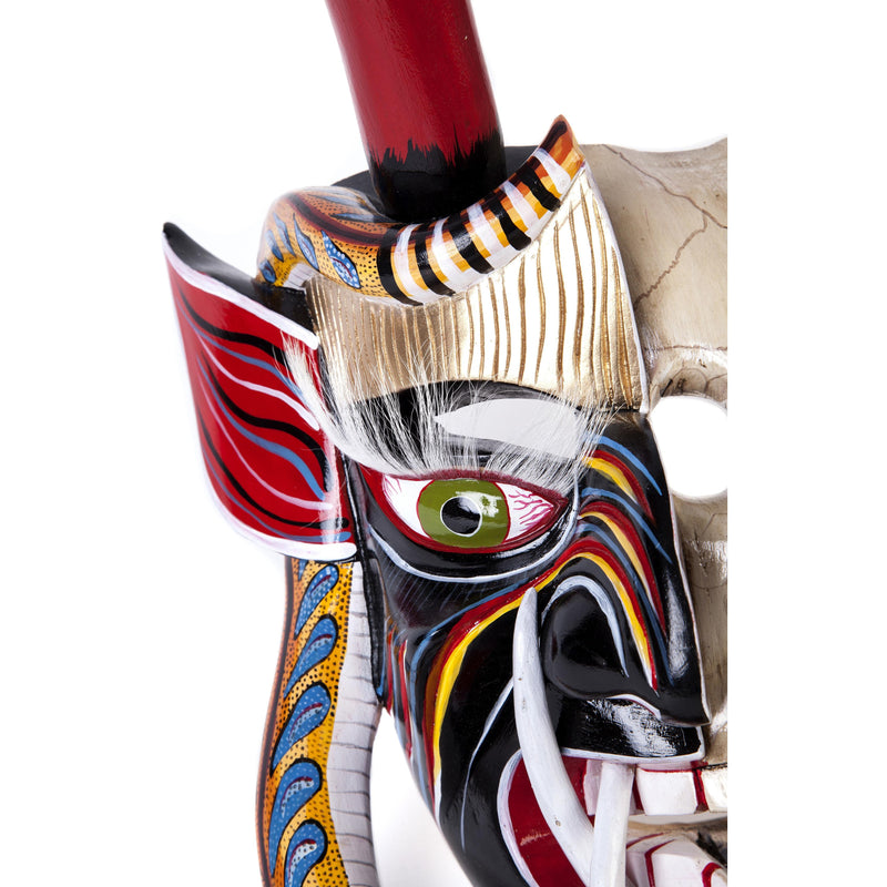 Mascara Diablo Vida y Muerte / Woodcarving Mexican Folk Art Mask