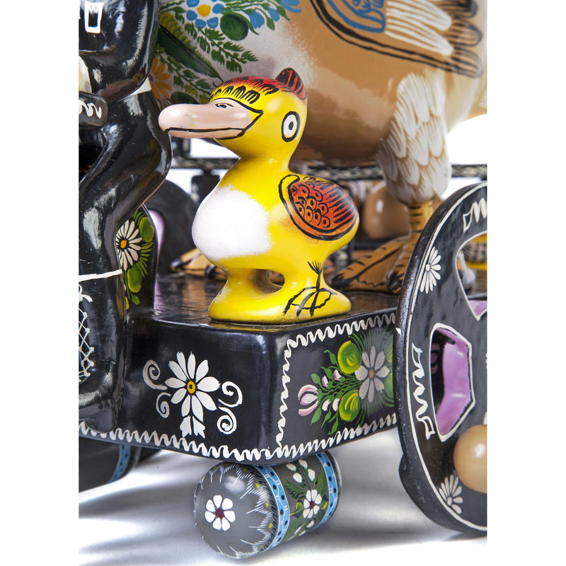Pato / Woodcarving Lacquer Mexican Folk Art