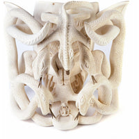 Mascara de Diablo al Natural / Woodcarving Mexican Folk Art Mask